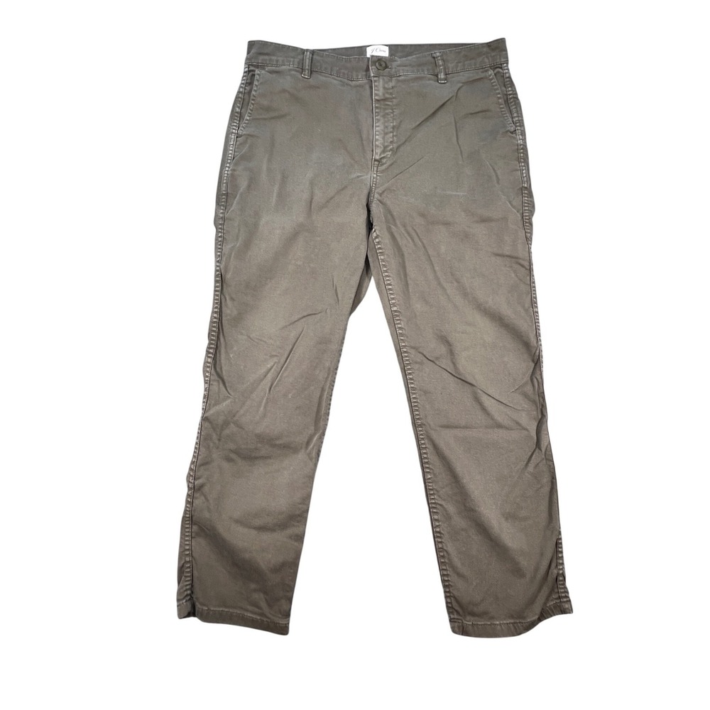 J.Crew Olive Green Re-Imagined Vintage Straight Chino Pants Women 31